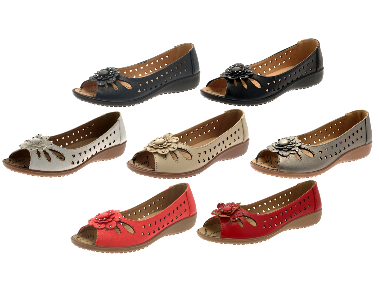 cut out flat shoes